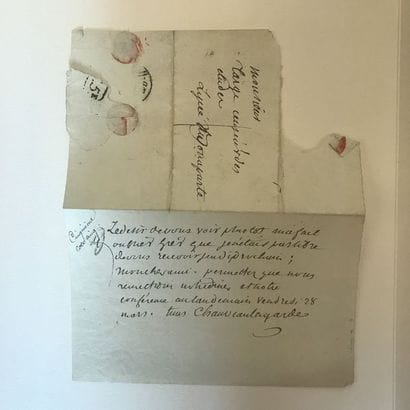 CHAUVEAU-LAGARDE (Claude-François). Lettre...