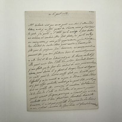 LOUISE-ÉLISABETH DE FRANCE. Lettre autographe...