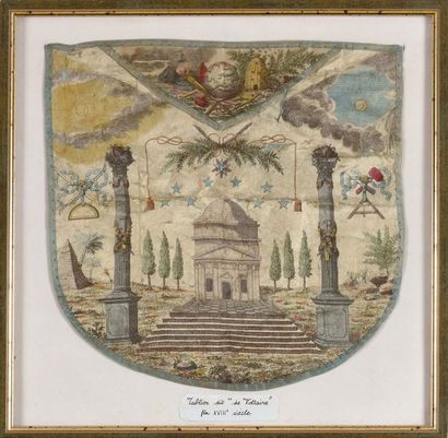 Tablier de maître dit « de Voltaire ». En...