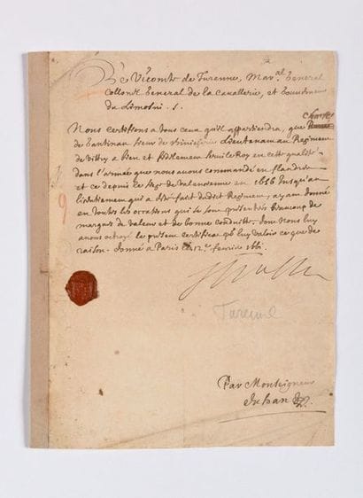 TURENNE (Henri de La Tour d’Auvergne, vicomte...