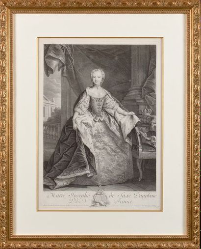 TOCQUE et VAN LOO, d’après. « Louis et Marie-Josèphe...