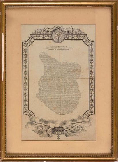 « Le Testament du Roi Louis XVI » Lithographie...