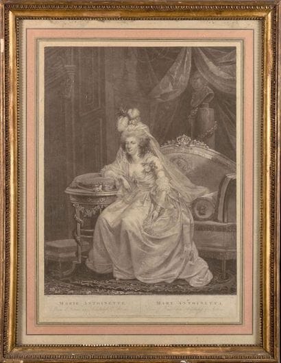 Anton HICKEL, d’après. « La Reine Marie Antoinette...