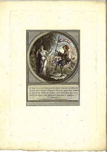 « Le Saule pleureur » Ensemble de 7 gravures...