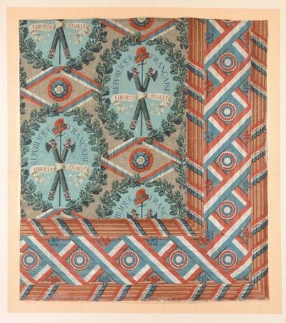 GRAND FRAGMENT DE PAPIER, ATTRIBUE AU TRIBUNAL...