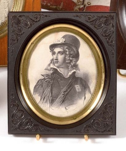 « Henri de la Rochejaquelin ». Gravure ovale....