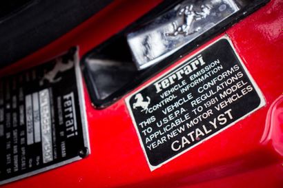 1981FERRARI 308 GTSI
Numéro de série ZFFAA02A5B0034771

Peinture...