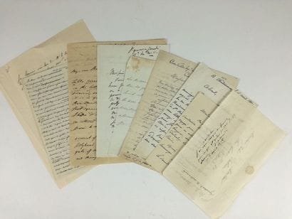 [ST. HELENA]. - Set of 10 letters and pieces....