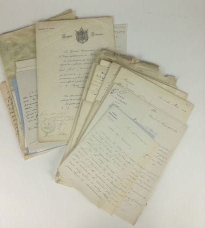 SECOND EMPIRE. - Set of about 75 letters...