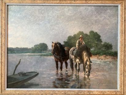 
Emile JACQUE (1848-1912)

Chevaux de trait...