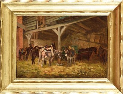 Charles Édouard FRERE (1837-1894) Les Ânes...