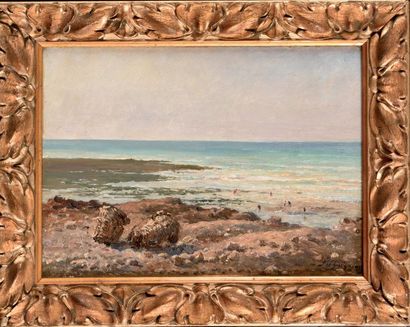 Jean-Ferdinand CHAIGNEAU (1830-1906) Pêcheurs...