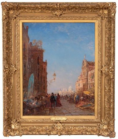 Félix ZIEM (1821-1911) Marché aux antiquités...