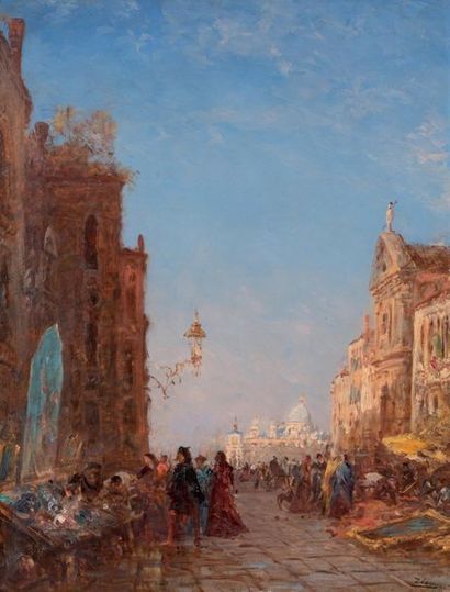 Félix ZIEM (1821-1911) Marché aux antiquités...