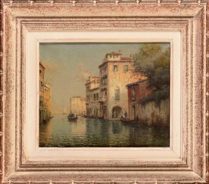 Marc ALDINE (1912-1972) Vue de Venise Huile...