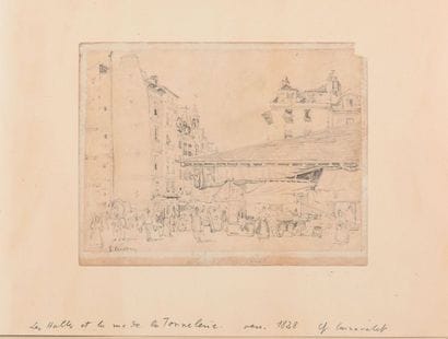 Giuseppe CANELLA (1788-1847) Les Halles et...