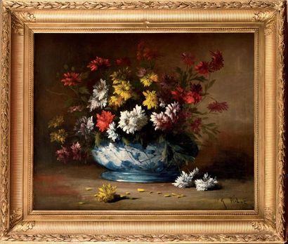 Germain RIBOT (1889-1973) Panier de marguerites...