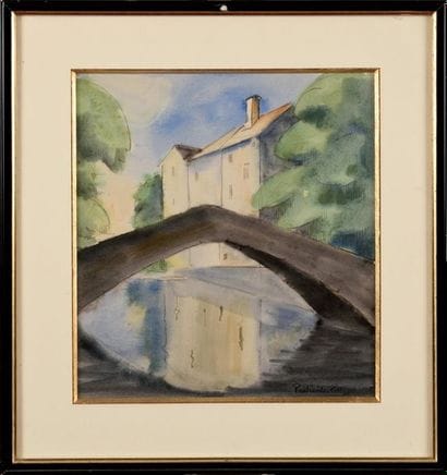 Paul-Emile PISSARRO (1884-1972) Pont de l'Arcy-sur-Cure...