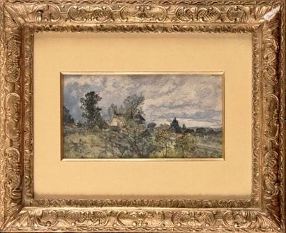Henri-Joseph HARPIGNIES (1819-1916) Paysage...