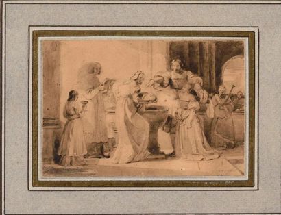 Alexandre-Evariste FRAGONARD (1780-1850)...