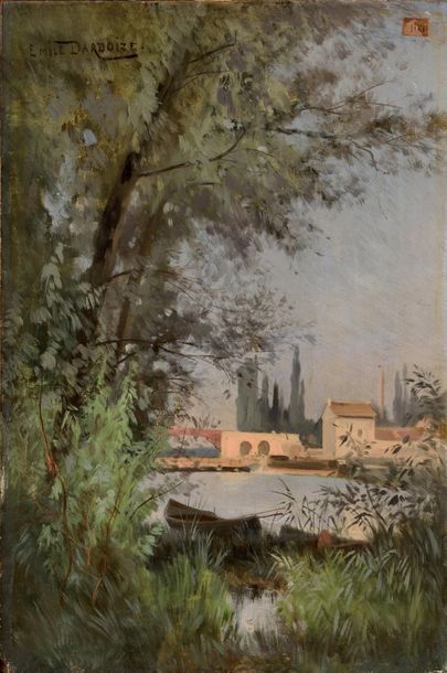 Louis Émile DARDOIZE (1826-1901) Paysage...