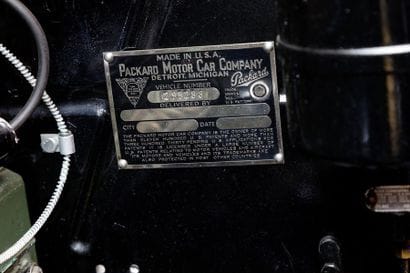 1929 PACKARD 733 Standard Eight Roadster
Serial...