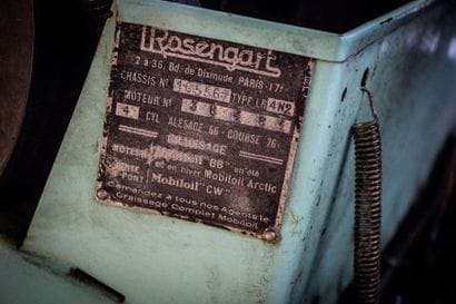 c1935 ROSENGART LR4N2 Cabriolet
Serial number...