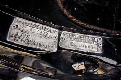 1949 CITROËN Traction 15/6
Serial number...