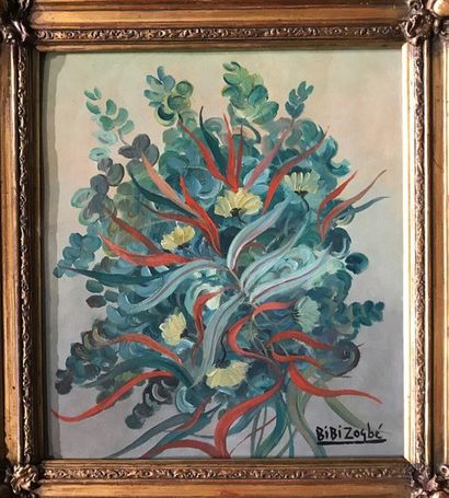 BIBI ZOGBE (1890-1973) Sans titre Huile sur...