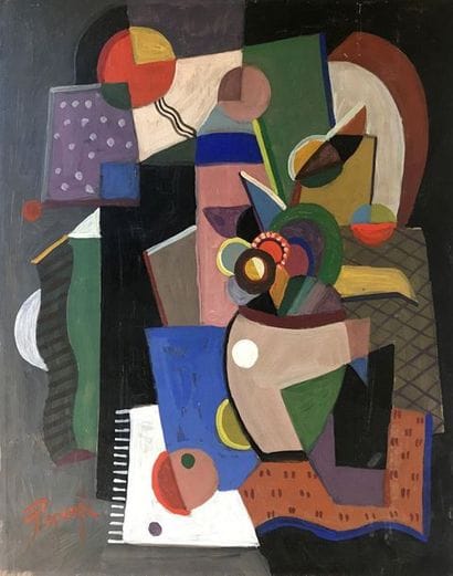 JOZEF POPCZYK (1890-1971) « Bouquet » Huile...