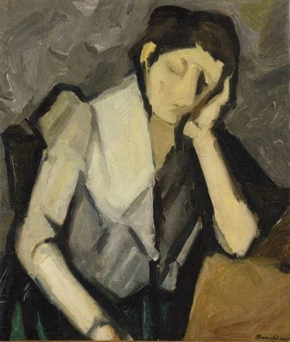 DUILIO BARNABE (1914-1961) « Femme pensive...