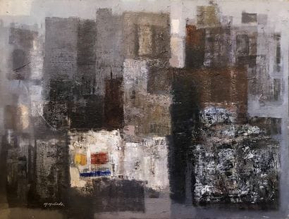 MAKOTO MASUDA (1905-c.1989) Sans titre Huile...
