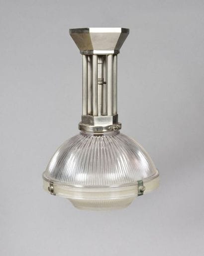 ART DECO STYLE WORK ART Hanging lamp in moulded...