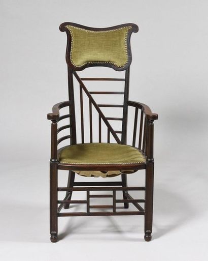 LIBERTY & Co, Attributed to Mahogany stained...