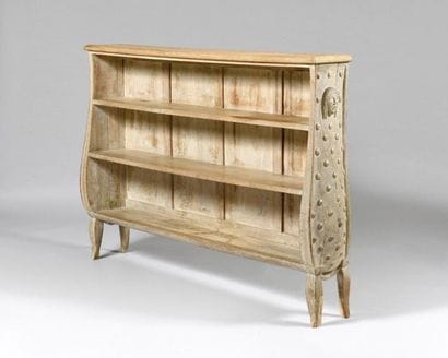 ANDRE GROULT (1884-1967) Bookcase in ceruse...