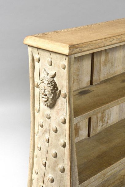 ANDRE GROULT (1884-1967) Bookcase in ceruse...