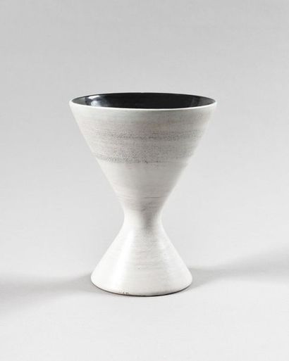 GEORGE JOUVE (1910-1964) White glazed ceramic...