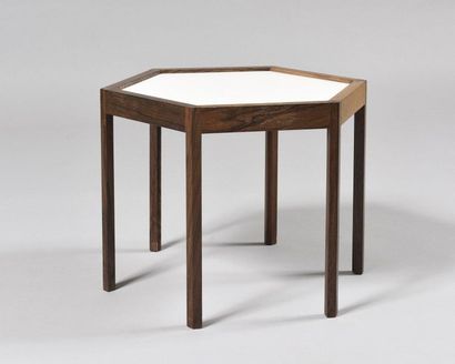 TRAVAIL SCANDINAVE Small hexagonal table...