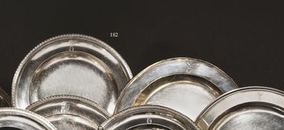 PRINCE EUGENE DE BEAUHARNAIS Two hollow silver...