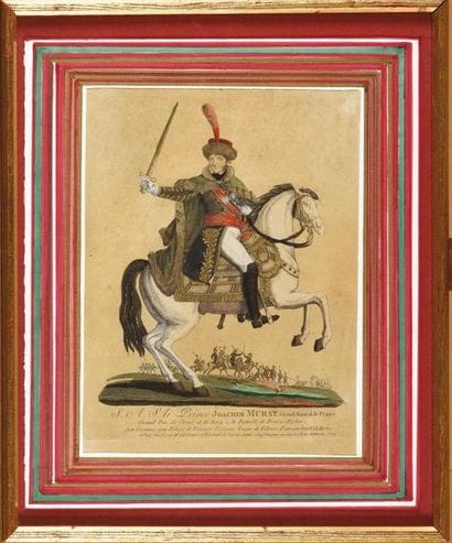 Watercolour etching by Masset. 