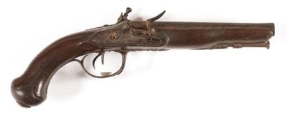 Officer's double flintlock pistol from Major...