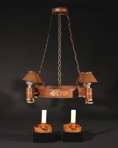 Carcel suspension system with four quinquets,...