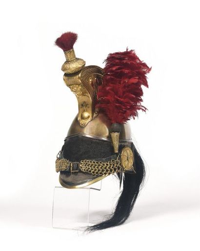 Casque d’officier de cuirassier modèle 1845....