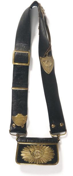 Giberne d’officier de chasseurs à cheval,...