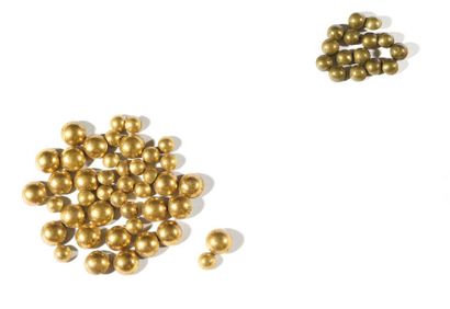 Bel ensemble de 60 boutons grelots pour cavalerie...