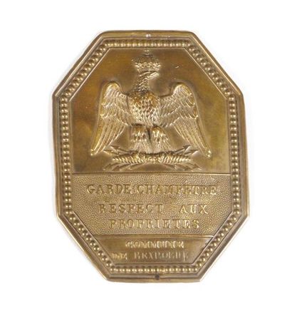 Country guard plate of the commune of Rexpoede...