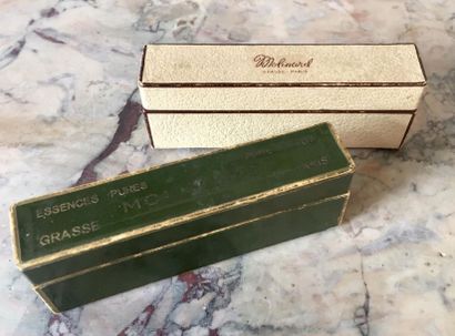 MOLINARD Two boxes containing mini vials...
