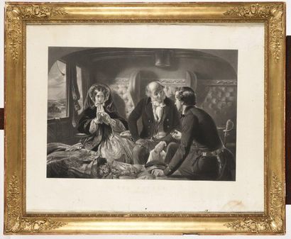 PAIR OF ENGRAVINGS in black by W.H. SIMMONS...