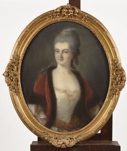 19th century FRENCH SCHOOL Portrait of an...