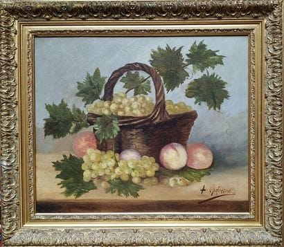FRENCH SCHOOL End of 19th century Still life...